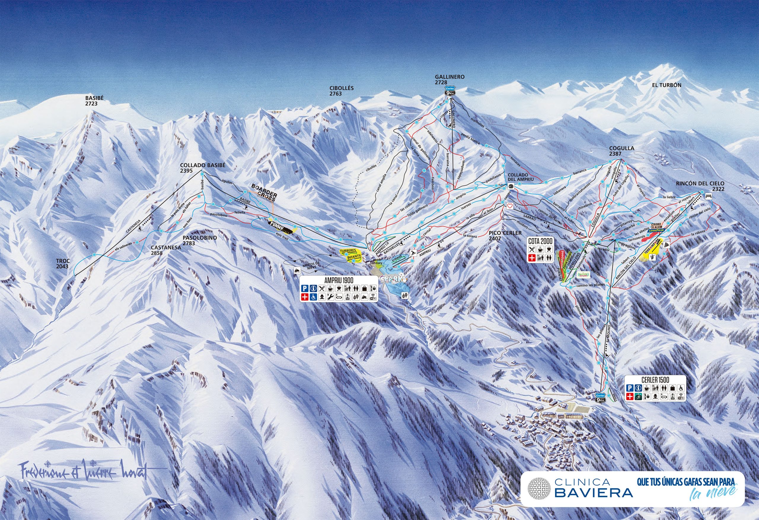 Cerler Ski Resort trail map