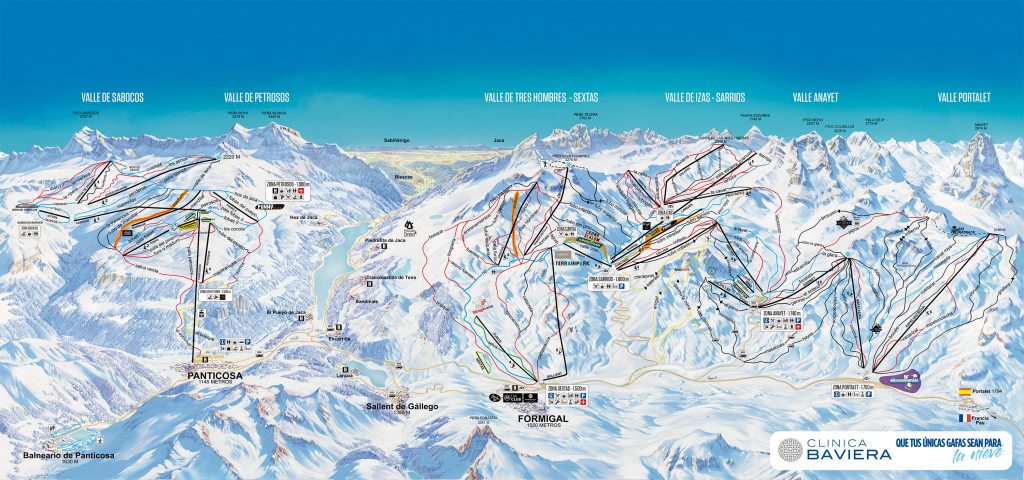 Formigal Panticosa Ski Resort trail map